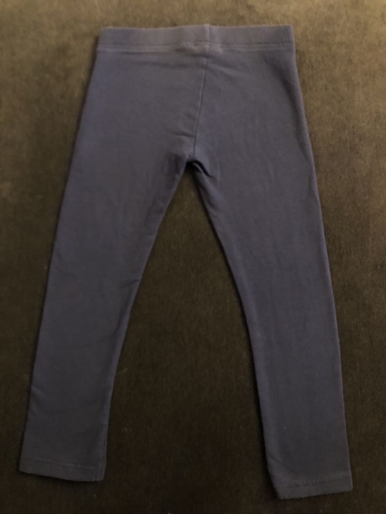 Legginsy cieplejsze , spodnie , 98 / 104 cm , granat