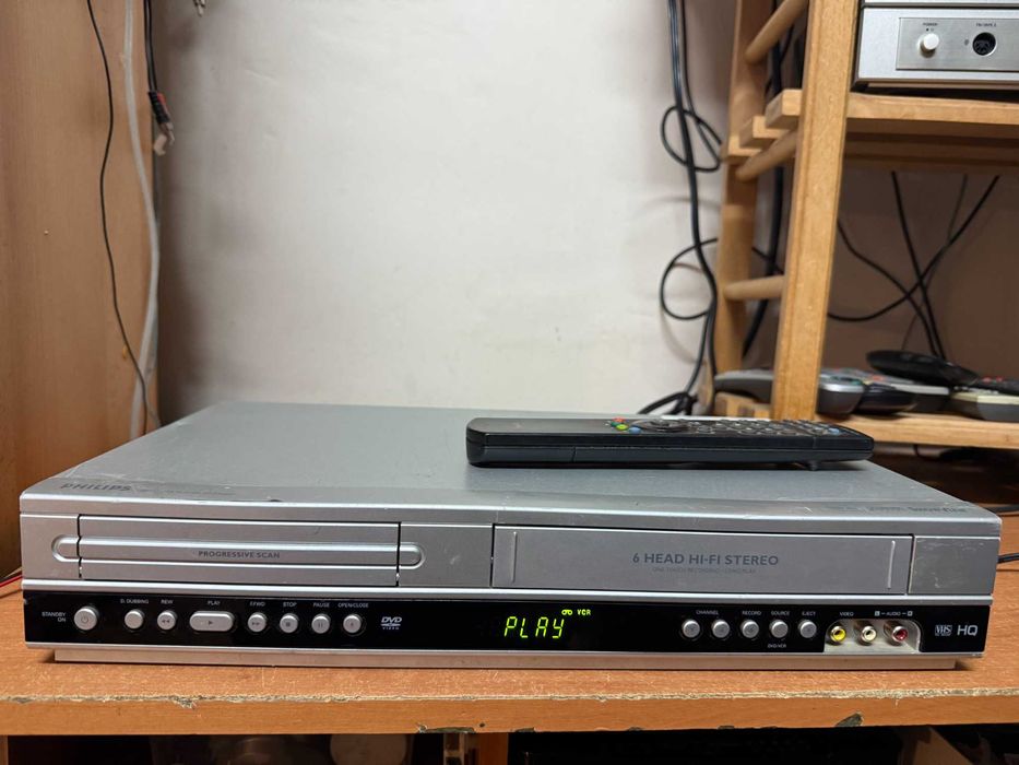 Magnetowid VHS Philips DVP 3350V Pilot HIFI STEREO ,Combo VHS/DVD