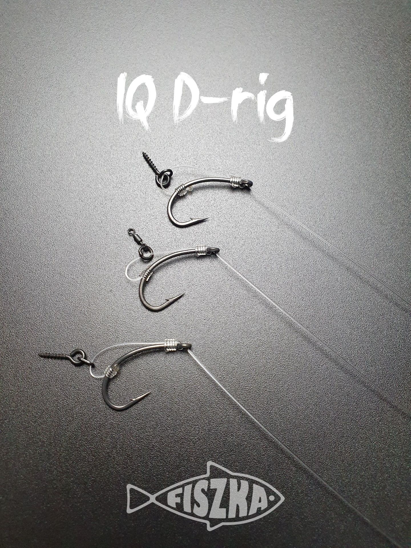 5 x IQ d-rig #4 wkrętka przypony karpiowe