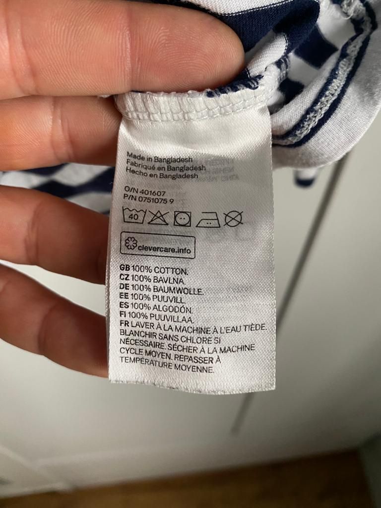 Koszulka/ t-shirt/ bluzka dziecięca/ niemowlęca H&M 80