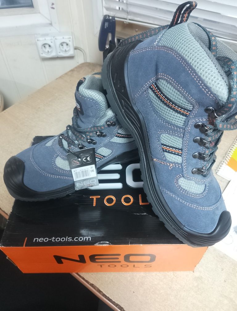 Фото Черевики робочі NEO tools S1P SRA з металевим підноском р.41