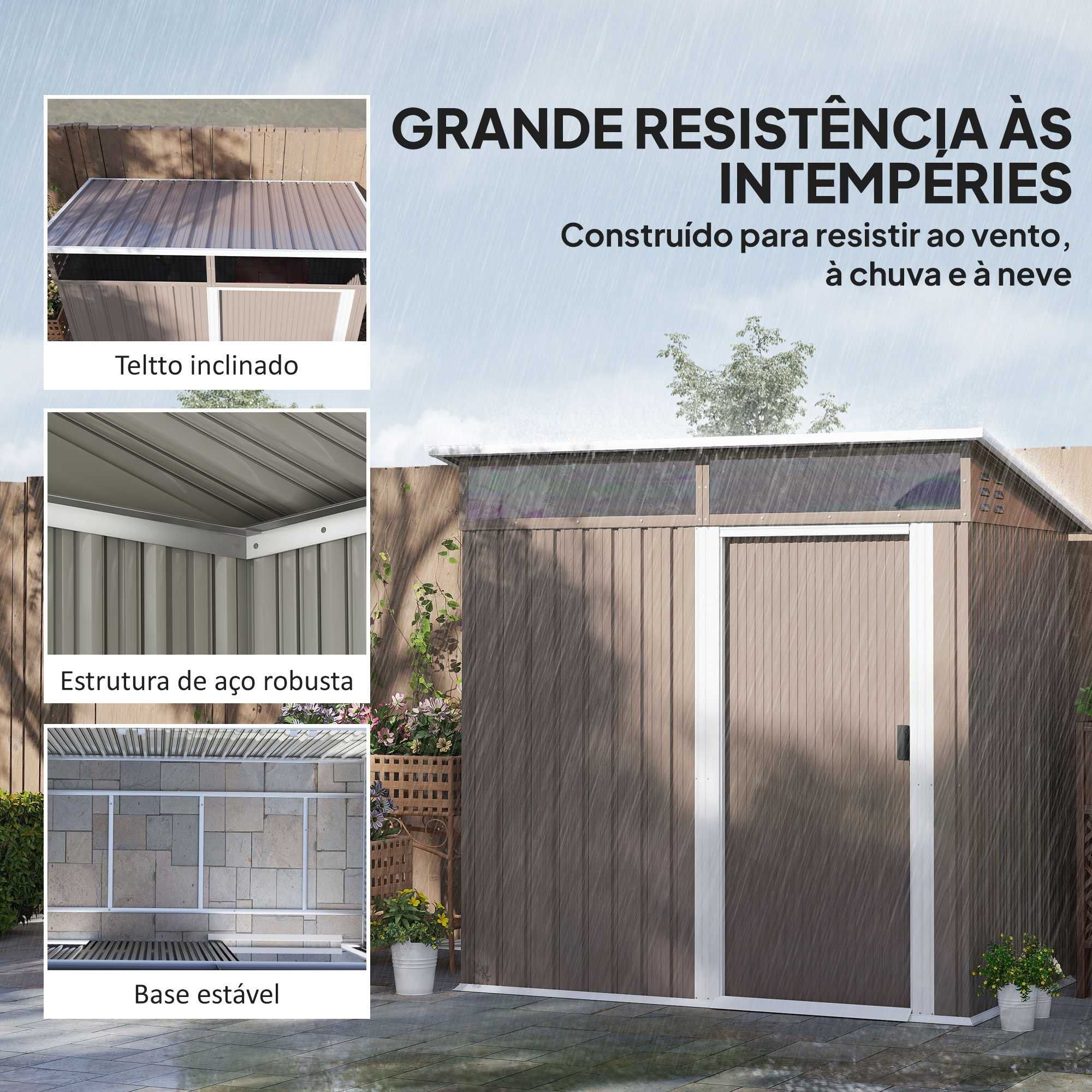 Abrigo de Jardim Metálico 1,9m²  NOVO