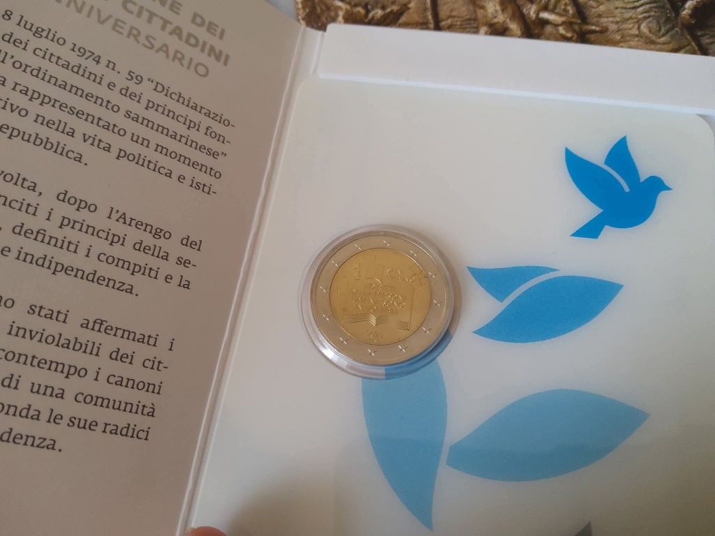 22923#Malta/S Marino moedas 2 euros BU 2023 Napoleão/Copernicus,D Huma