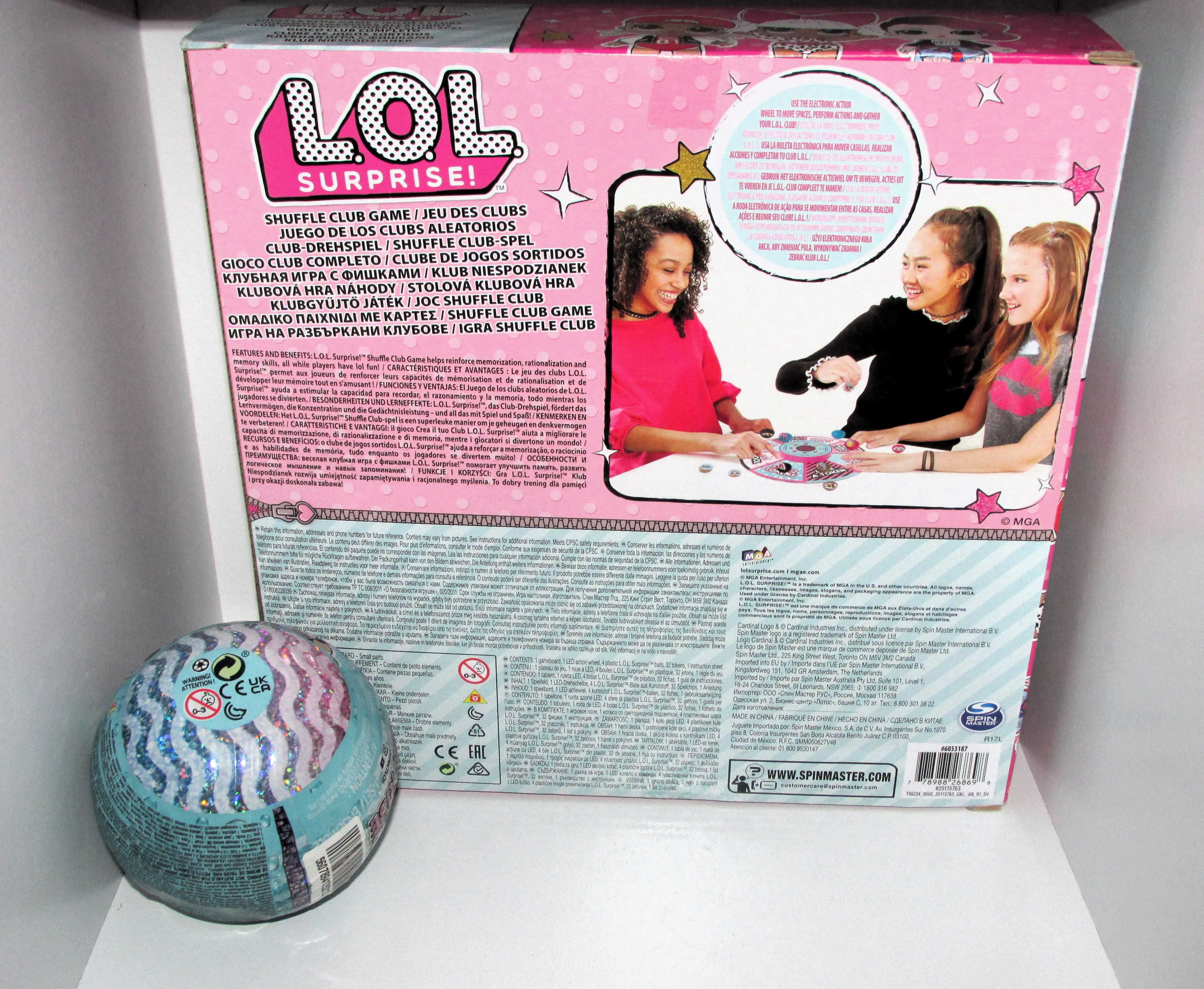 LOL Surprise! Board game + Bola com Boneca Novo/Selado