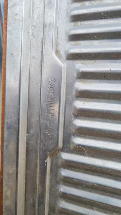 Zlew dwukomorowy bateria 50x100 cm dwa hokery stołki