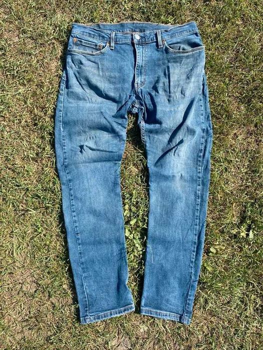 Świetnie spodnie męskie jeansy Levis 512niebieski 36x32 L XL denim men