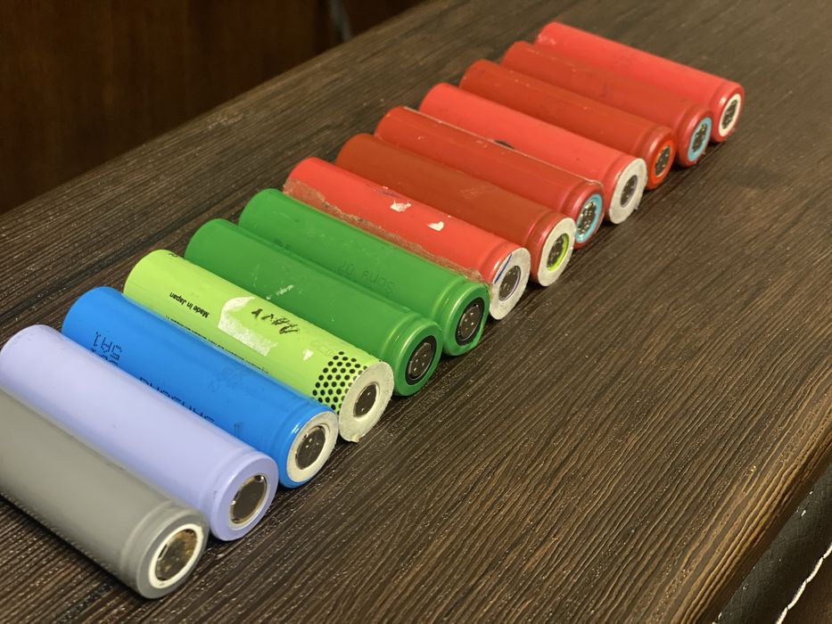 Акумуляторні батареї 18650 від батарей ноутбука 20 штук