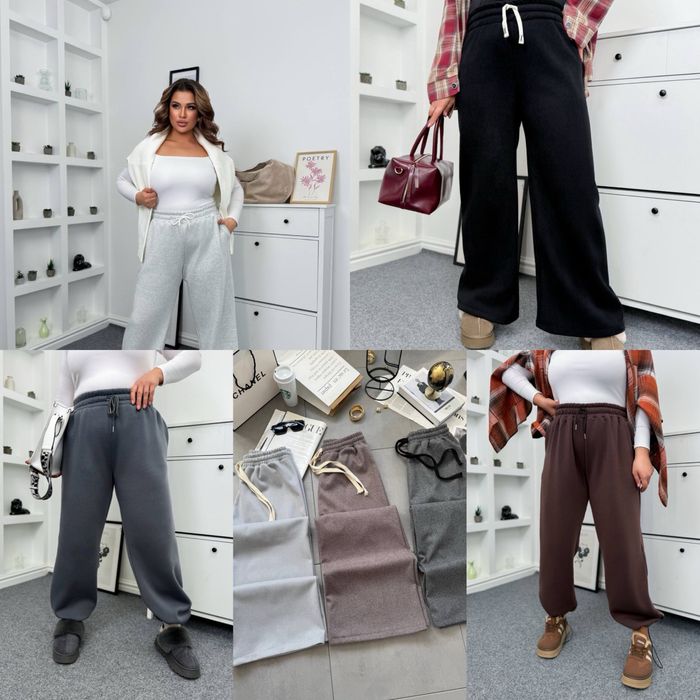 42 - 58р. Теплі штани вельвет , фліс , тринитка , кашемір