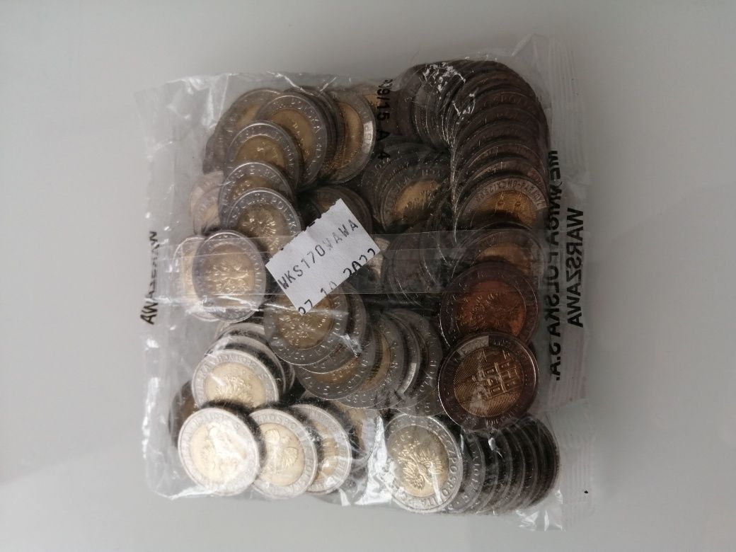 5 złotych Gościkowo-Paradyż pocysterski zespół klasztorny woreczek ban