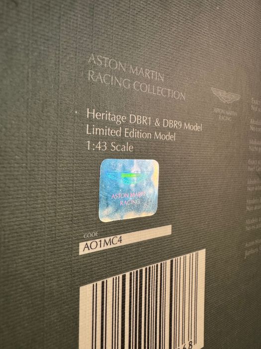 Heritage DBR1 and DBR9 Model Set Limited e numerada da IXO 1/43