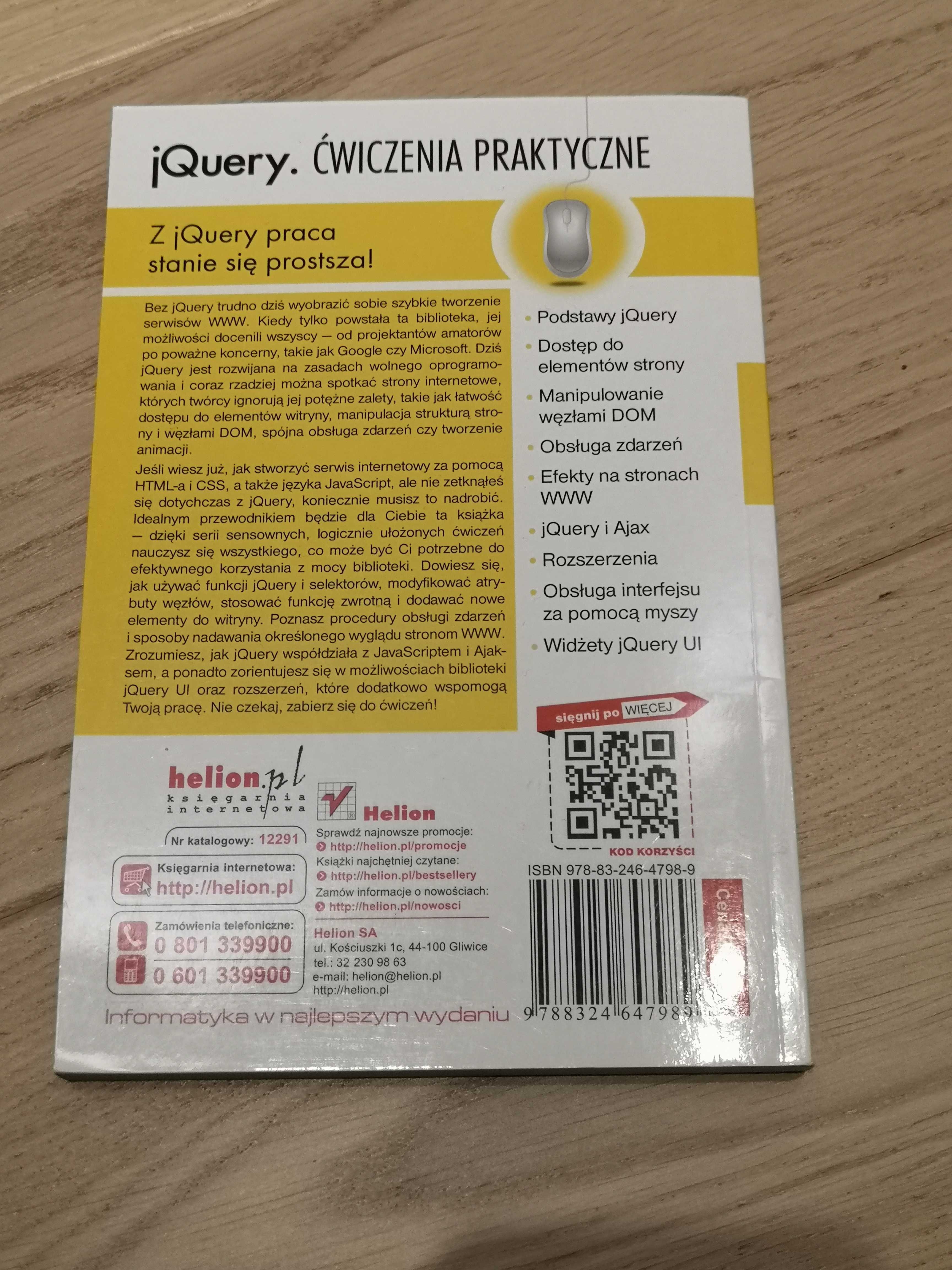 Nowa książka JQuery - Ćwiczenia praktyczne - Helion