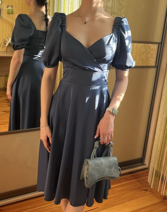 атласна сукня (фотосесія, випускний)