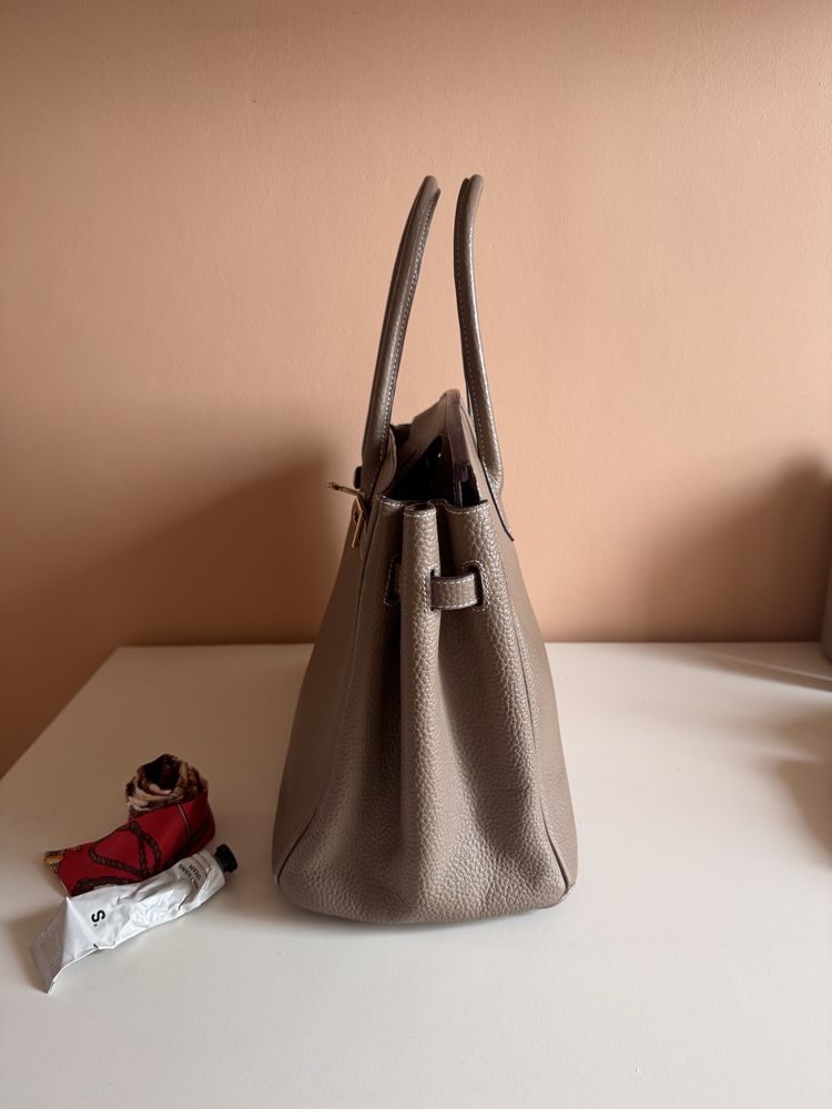 Сумка hermes birkin біркін 35 см +віддам пояс двосторонній (була1500$)