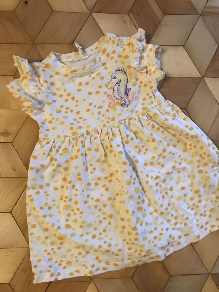 Sukienka cocordillo żółta w kropki r 68