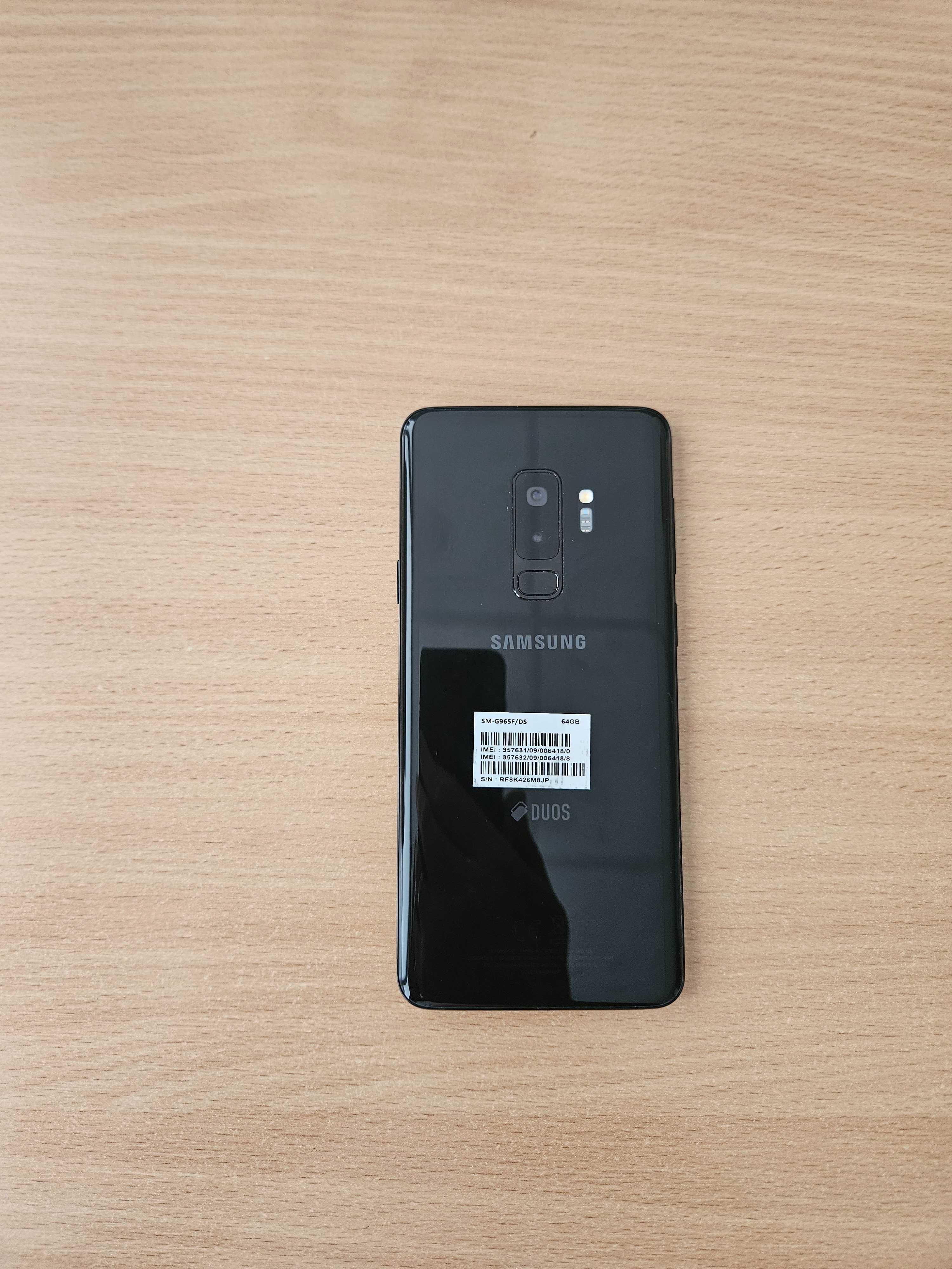 Samsung Galaxy S9+ S9plus, czarny, dual sim, z ładowarką