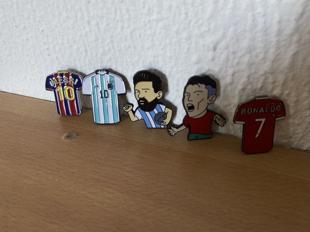 5 Pins grandes, Cristiano Ronaldo e Lionel Messi