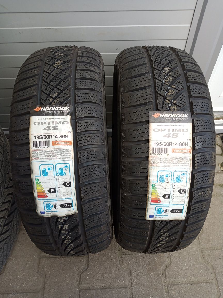195/60r14 Hankook Optimo 4S opony całoroczne 195/60/14