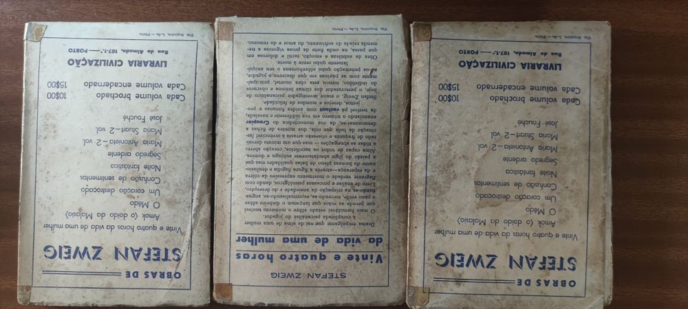 CFE - Livros do autor: Stefan Zweig (Ler descriçao)