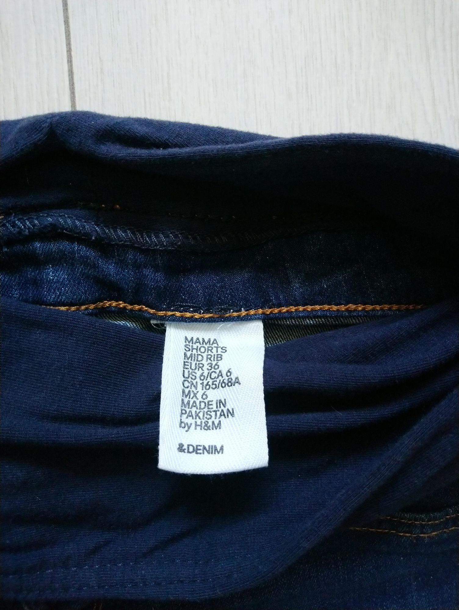 Джинсові шорти для вагітних H&M Mama EUR 36 розмір