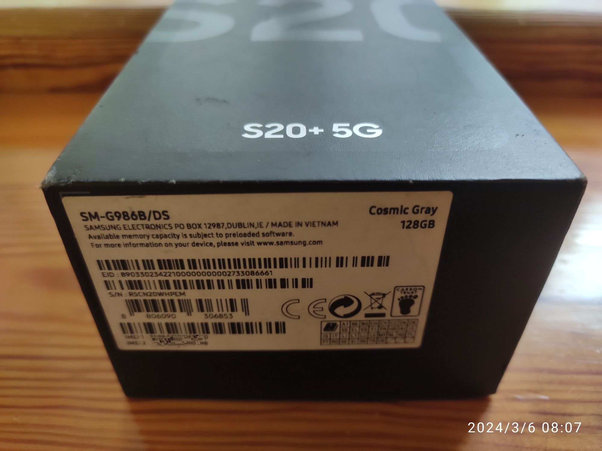 На запчасти Samsung Galaxy S20+ G986B/DS 5G 12/128Gb Gray