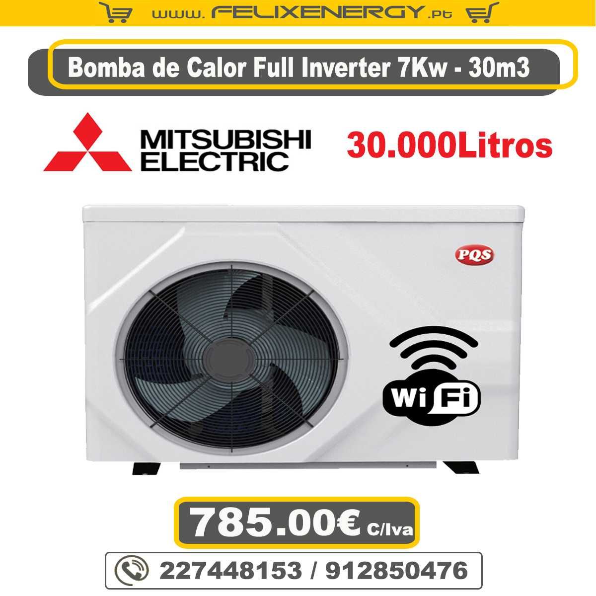 Bomba de Calor Full Inverter 7KW PQS – Piscinas até 30.000Litros
