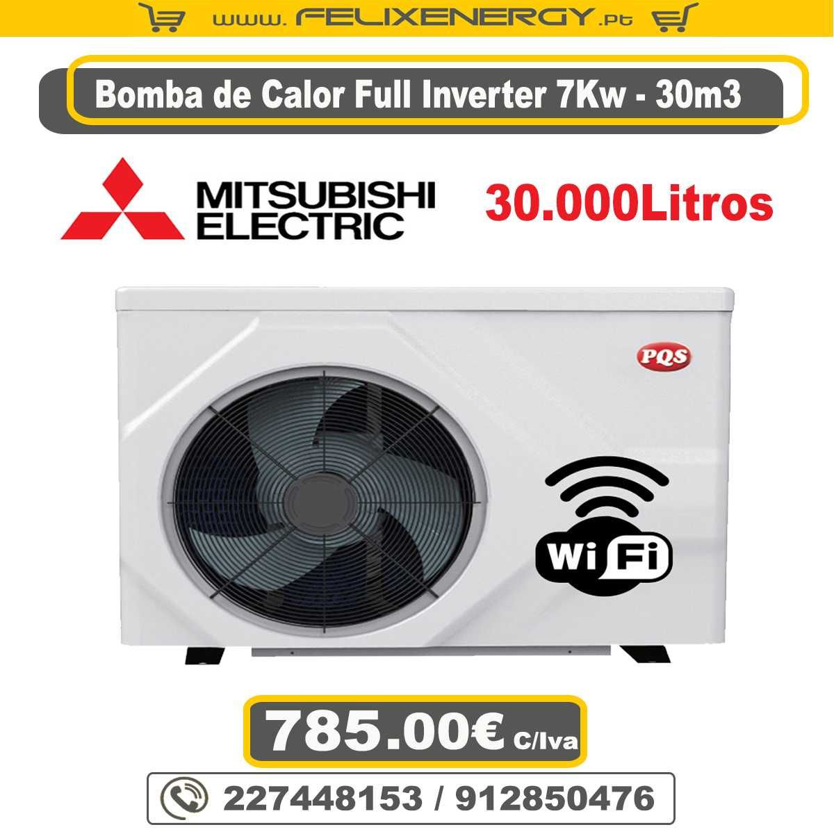 Bomba de Calor Full Inverter 7KW PQS – Piscinas até 30.000Litros