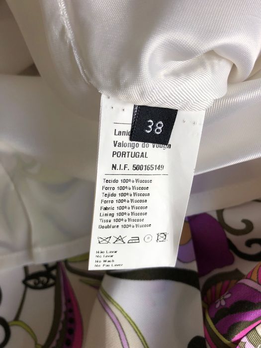 Saia branca com estampado floral | 38 | Lanidor