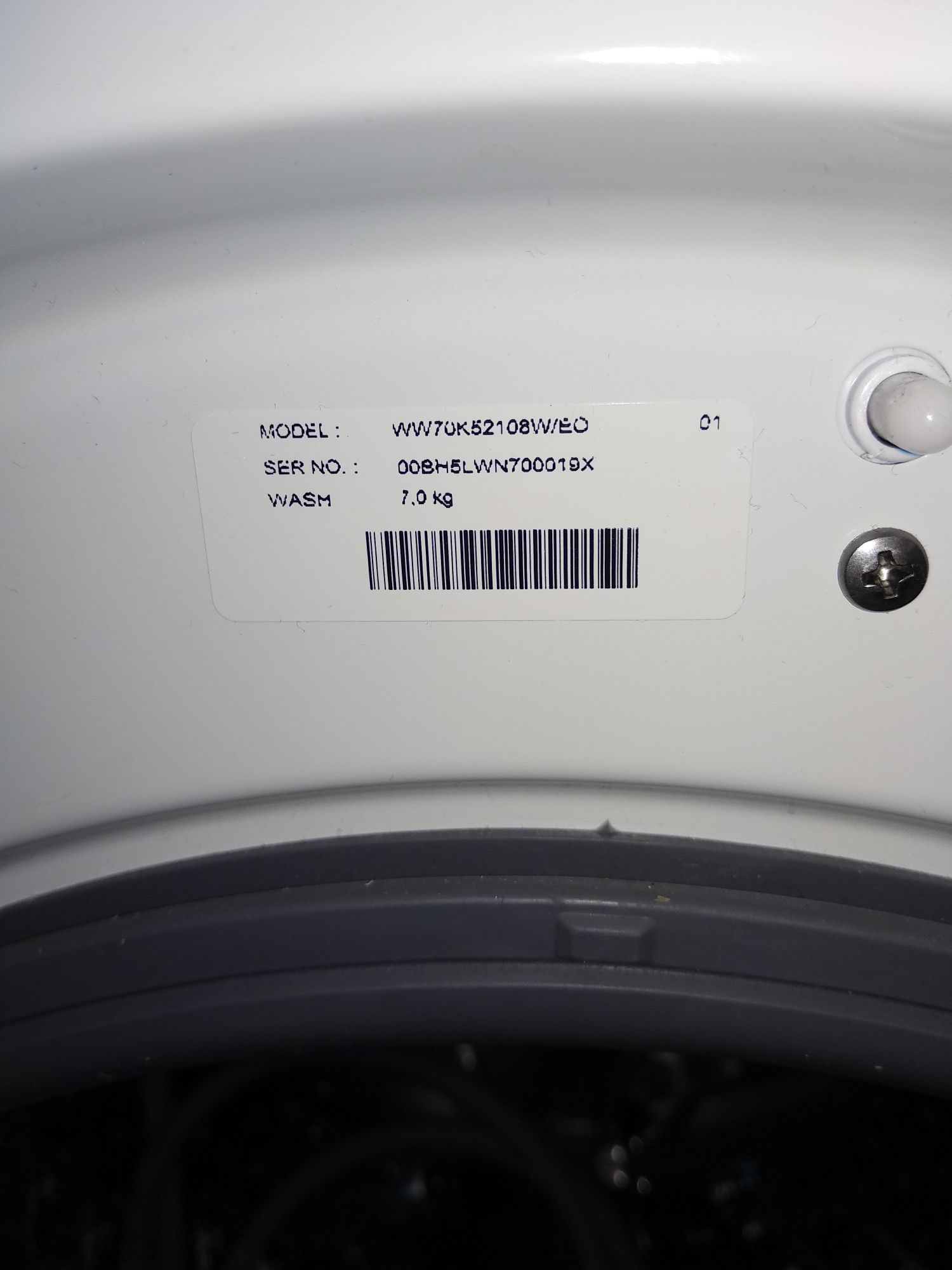 Pralka Samsung AddWash WW70K52108W/EO BIAŁA A+++