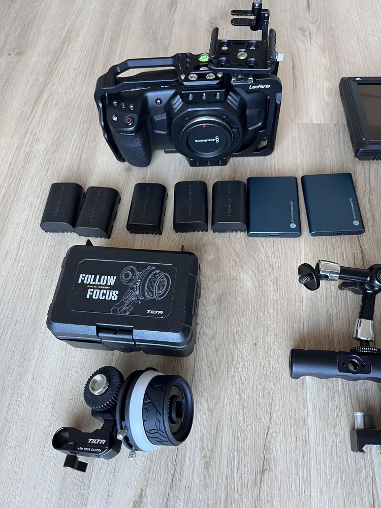 BMPCC4k + Lumix DC GX9 + Acessórios