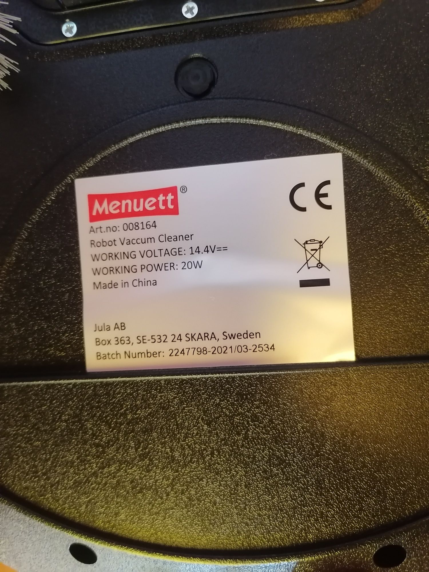 Robot sprzątający Menuett