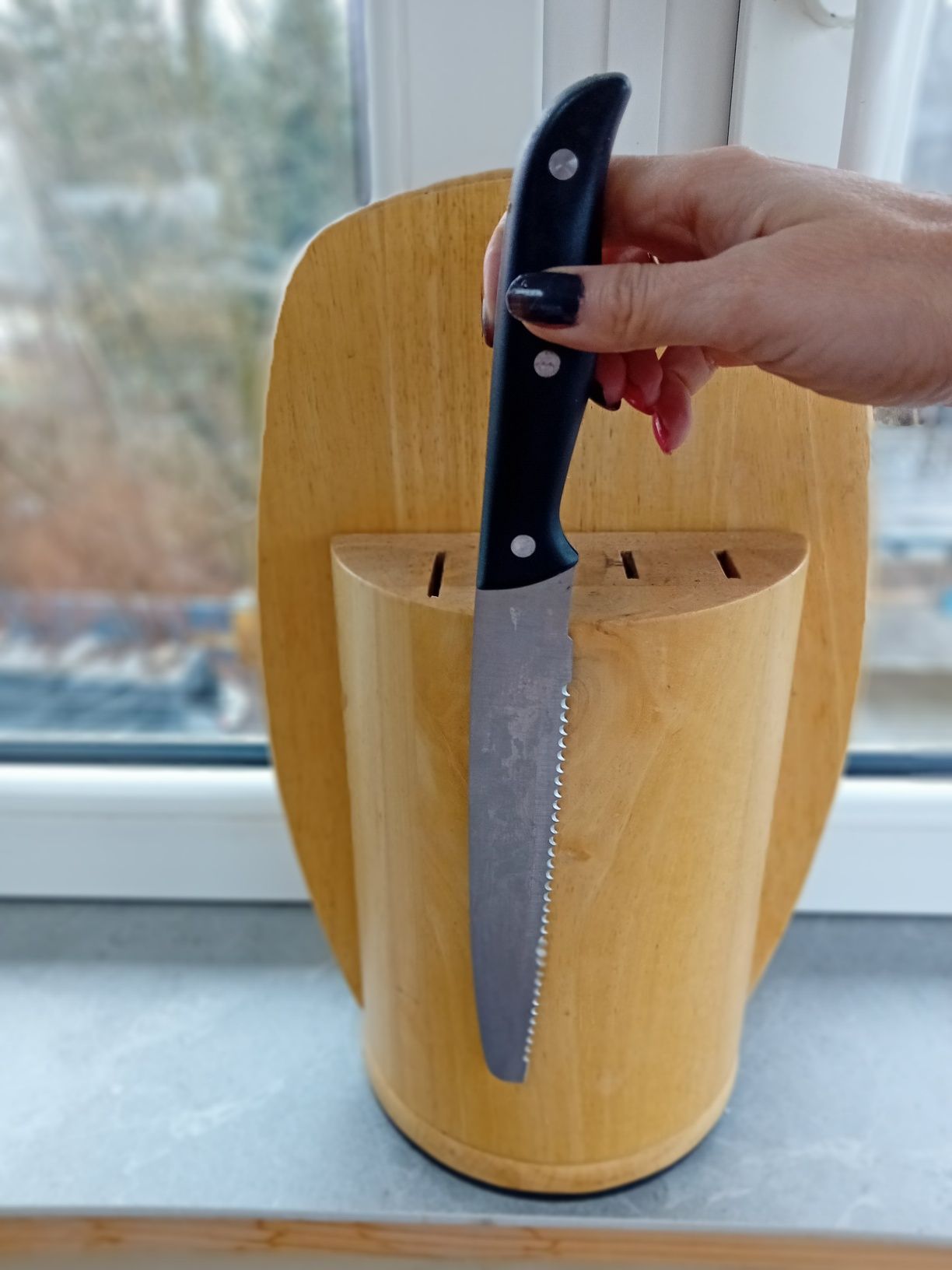Zestaw łyżki deska nóż
