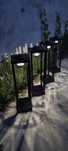 Lampa solarna ogrodowa. Metalowa