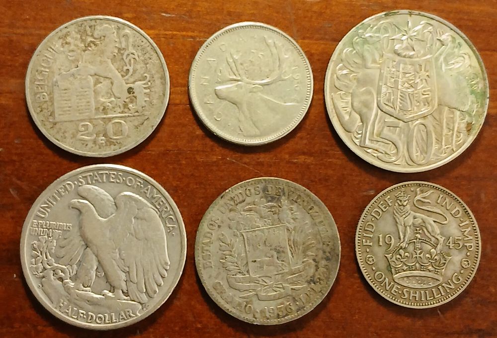 Moedas estrangeiras antigas