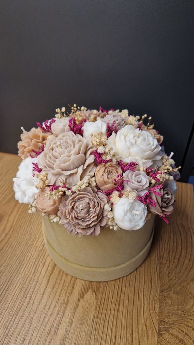 Flower box świece sojowe XL