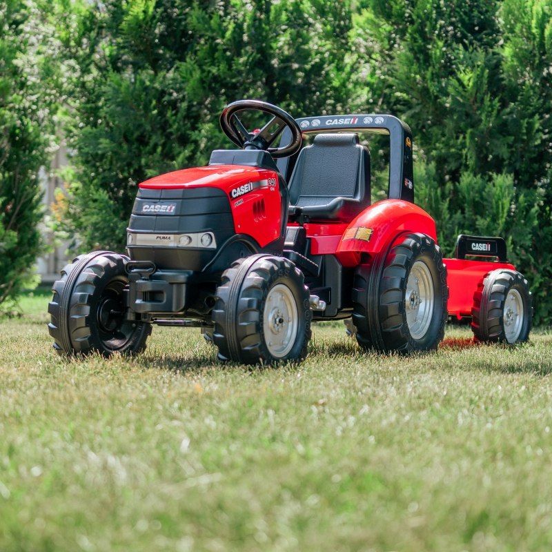 Traktor na Pedały  gokart Czerwony Duży z Przyczepką od 3 lat