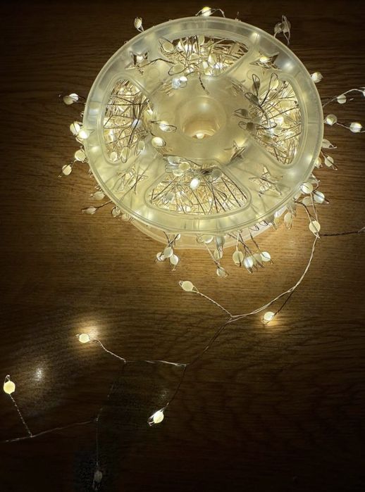 Мішура(хвойна лапа) 20м,30м,срібний дріт,usb, крупний діод. НОВИНКА