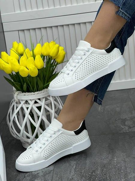 Жіночі білі літні кросівки!