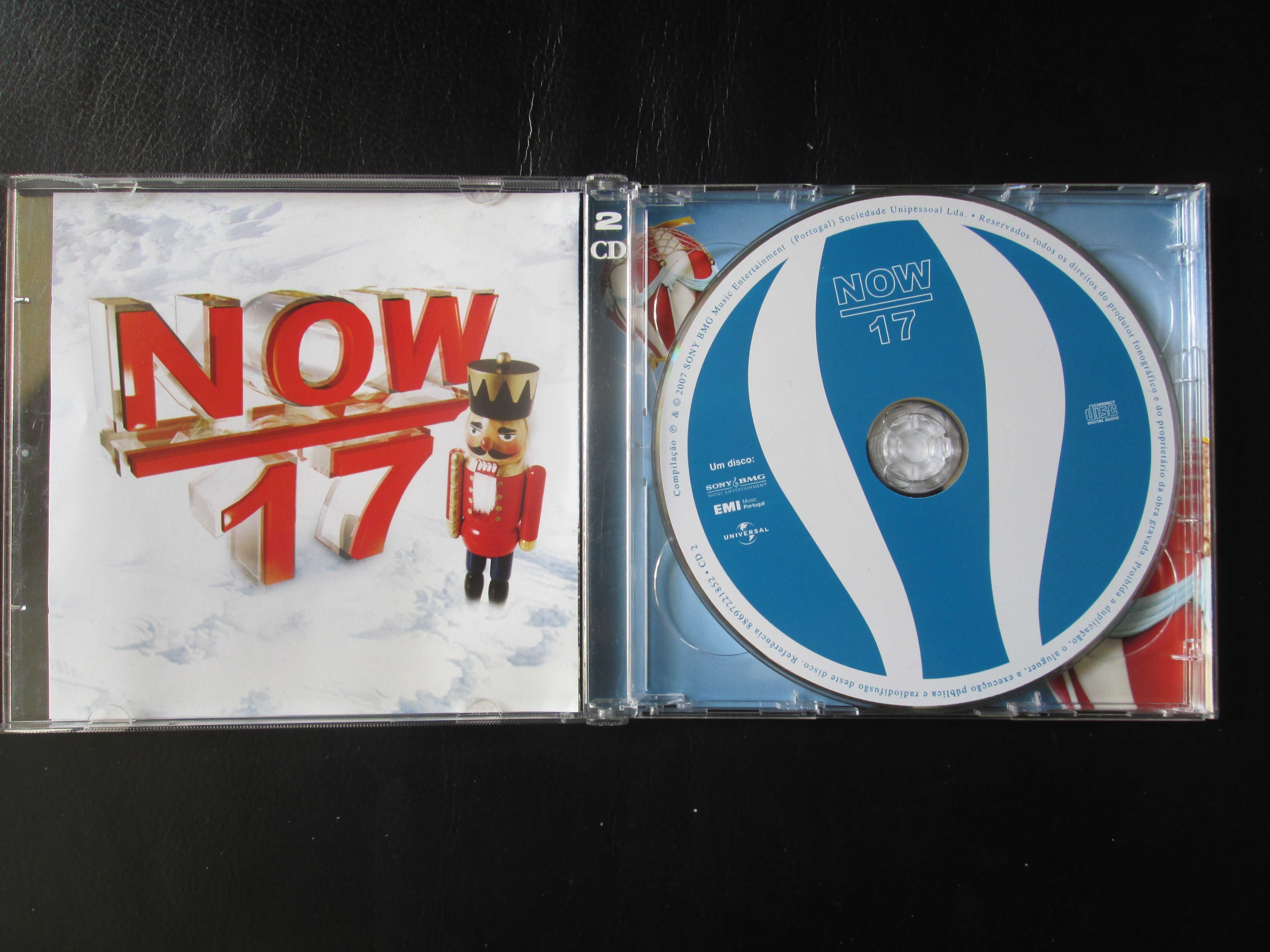 CD duplo - Now 17, como novo - com 40 temas