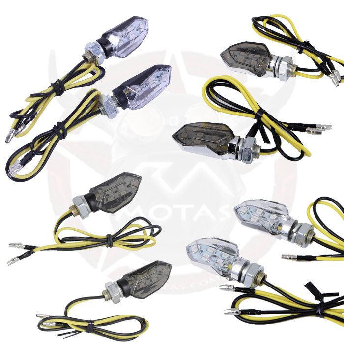 Piscas Led Super pequenos Mota Café Racer Scrambler Universais