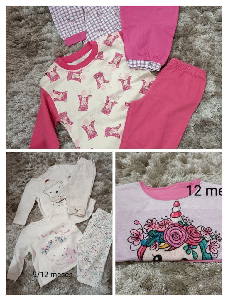 Lote de roupas de menina