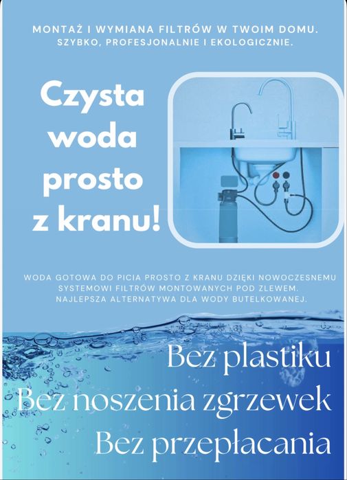 Montaż filtrów wody pod zlew - czysta i smaczna woda prosto z kranu !