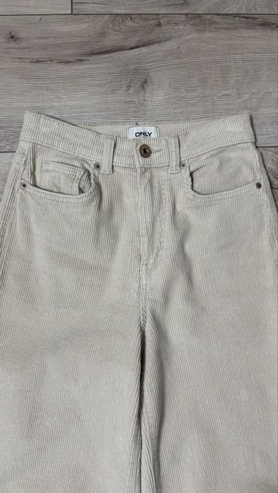 Вельветові бежеві штани