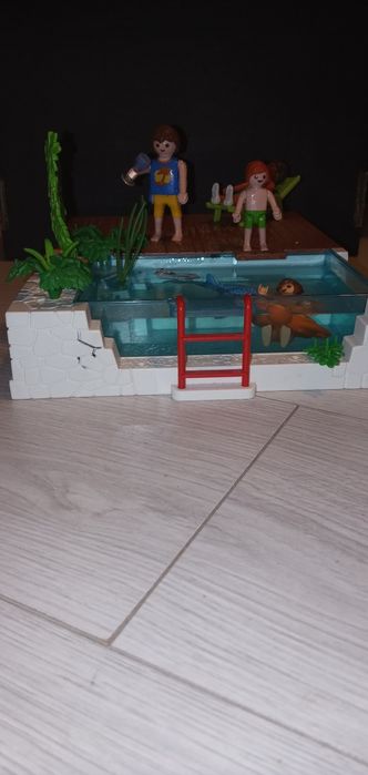 Playmobil klocki Taras z basenem