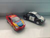 Kinsmart. VW new beetle police. Honda Integra type R.