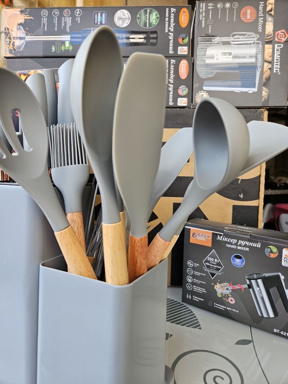 Набор кухонных принадлежностей 19 шт премиум лопатки ложки для кухни