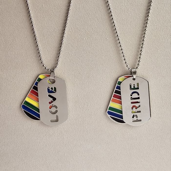 Fios Love / Pride em aço inoxidável