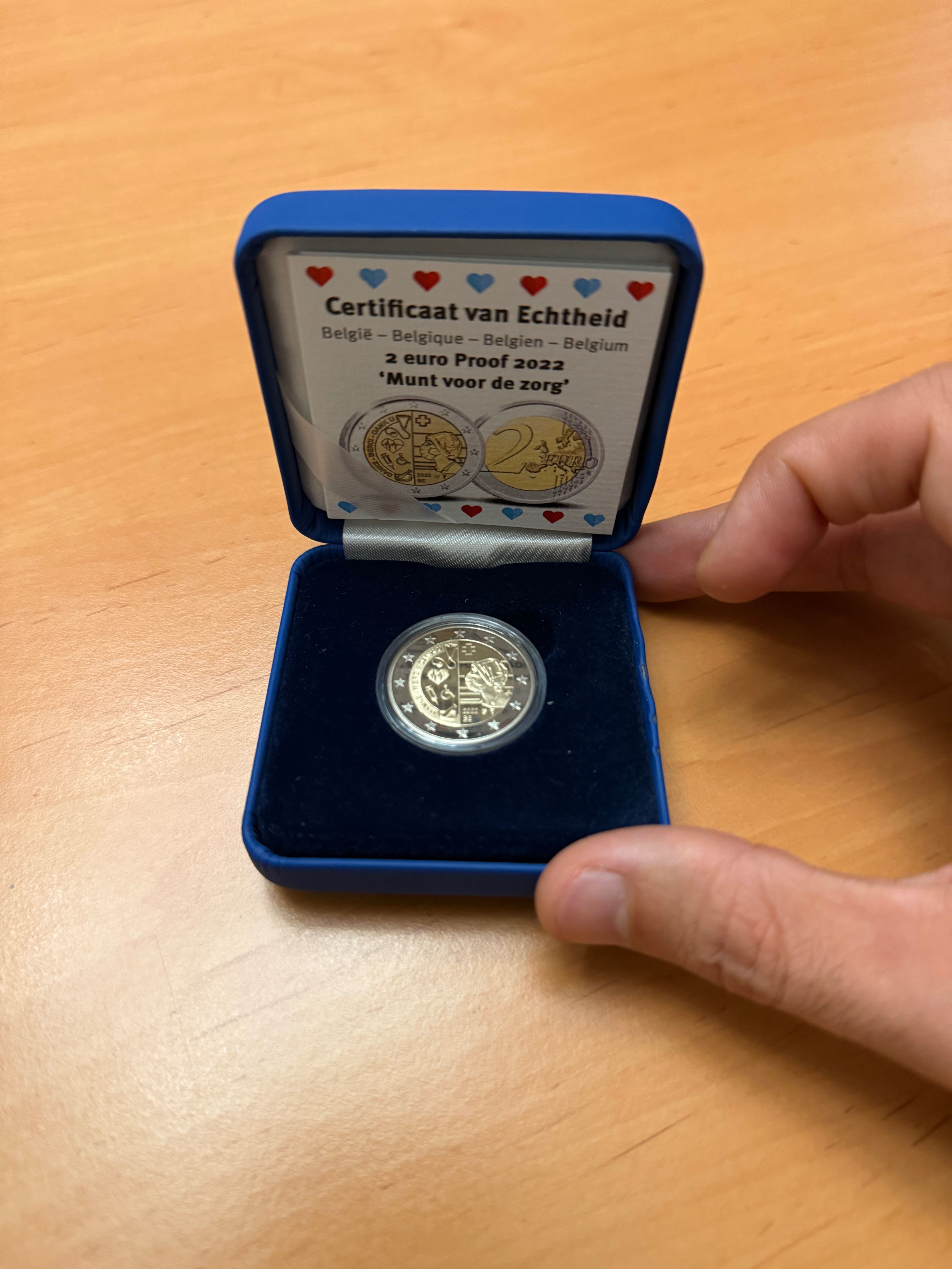 Moeda 2€ Bélgica Sector da Saúde proof 2022