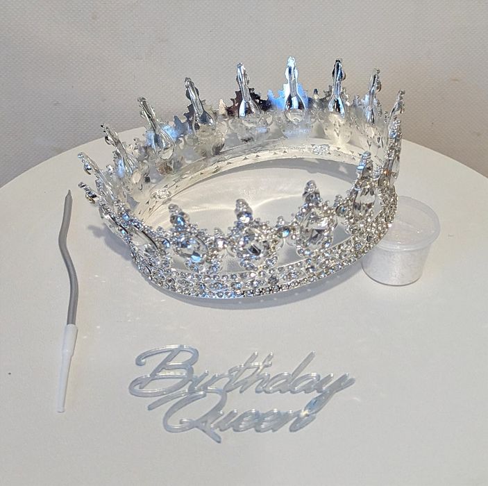 Корона на торт набір блискітки