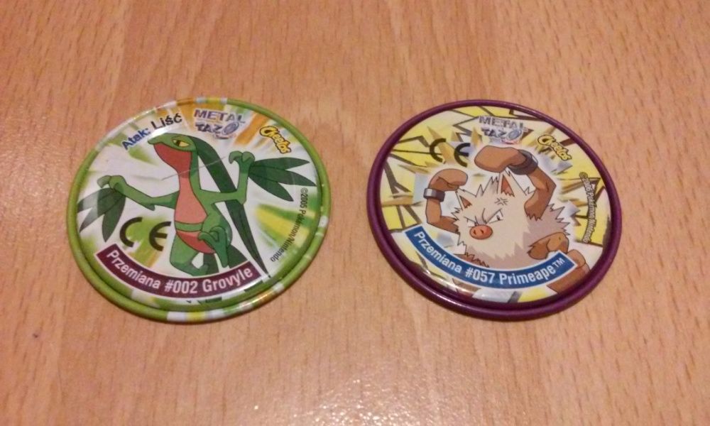 Metal tazo pokemon