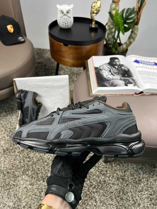 Чоловічі кросівки лакоста Lacoste L003 2K24 PRM Grey Black [41-45]